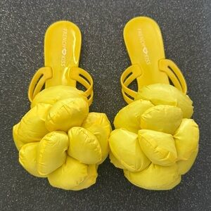 French Kiss Duvet Yellow Sandals